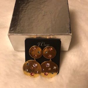 NWOT J. crew gold dangle earrings
